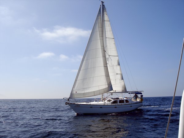 Ansa sailing to Avalon