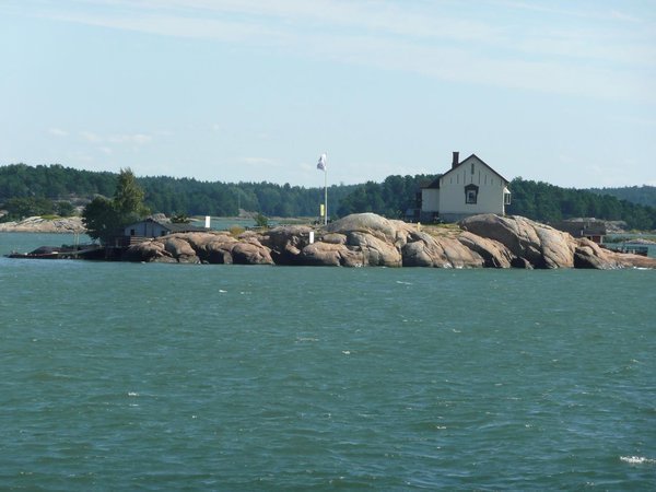 House at the rocky island