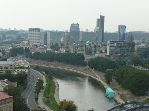 The most modern part of Vilnius - skyscrapers
