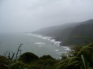 A stormy day on New Zealand's South Island's West Coast