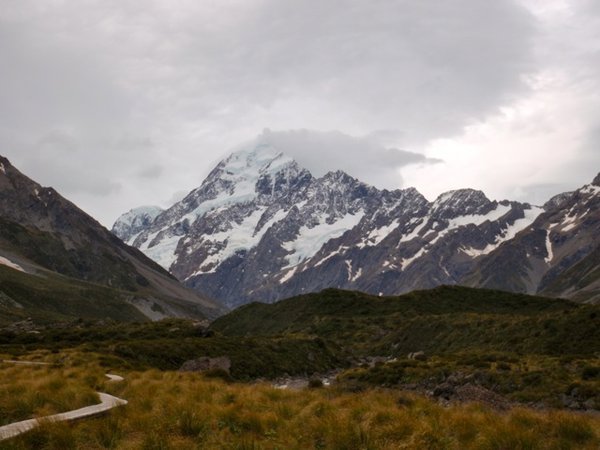 .. with Mt. Cook to my right...
