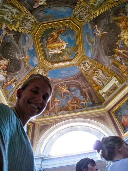 The ceilings were all works of amazing art
