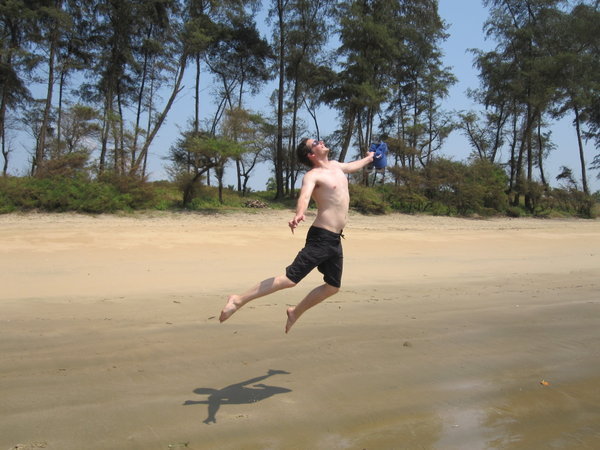 Frolicking on the beach