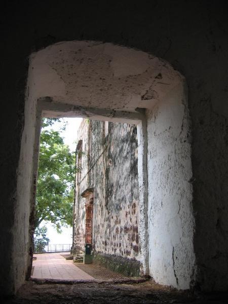 Inside hilltop fort