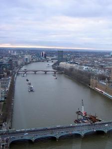 View of the Thames from the Eye