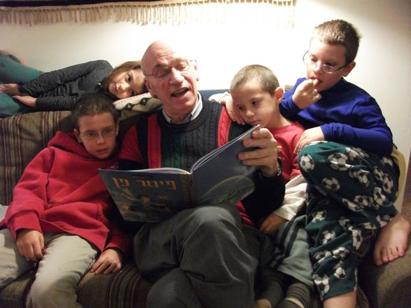 Grandad reading