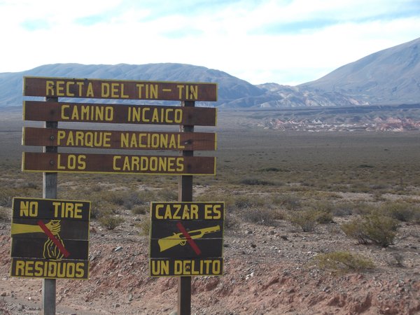 Recta de Tin Tin - a plain with hundreds of thousands of cactuses