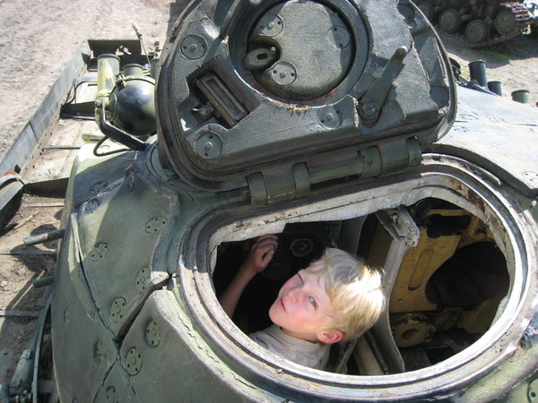 Sid in a tank!