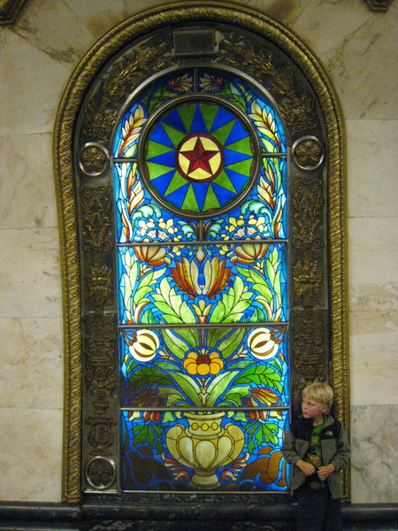 Moscow subways - Stained glass
