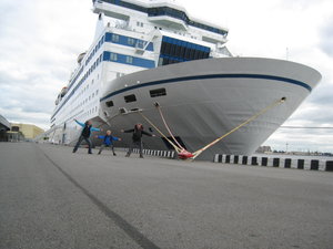 Our ship to Helsinki..... very exciting!