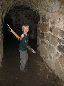 Armed with a torch and a stick we investigate some dark places....