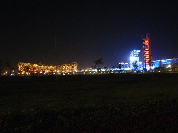 The Olympic Green at night