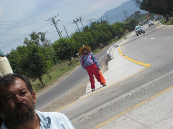 Roadworks clown