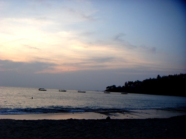 senggigi beach sunset