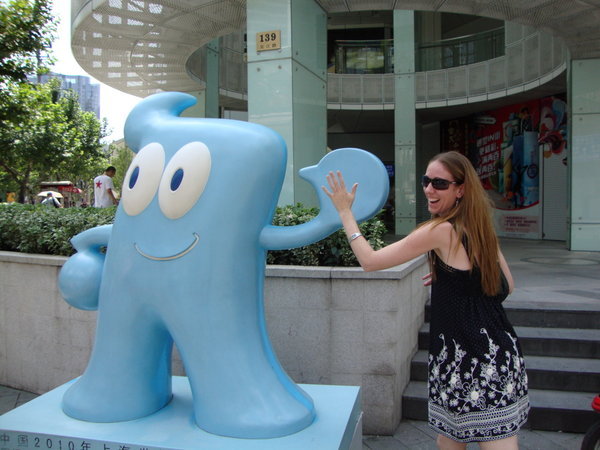 Charlie and the Expo mascot