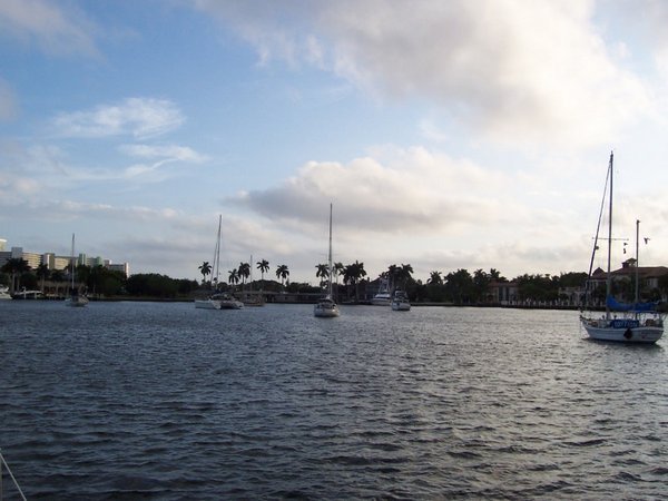 Anchored at Lake Sylvia in Ft Lauderdale