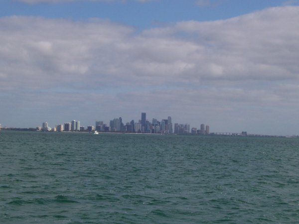 Northbound to Miami in Biscayne Bay