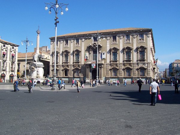 Square in Catania, Italy