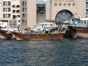 Dhow on Dubai canal