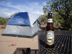 Camp at Dead Horse Point with a local brew :o)