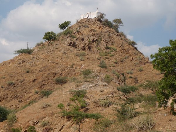 big hill we climbed with temple ontop