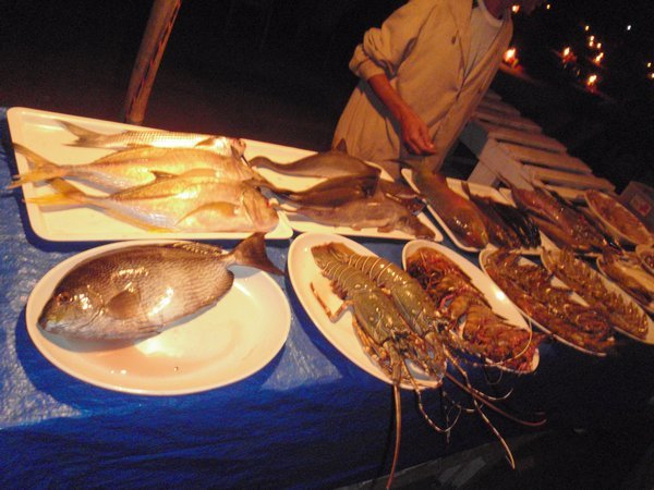 selection of seafood
