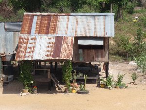 typical cambodian hut
