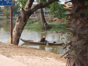 Along the river in Siem Reap