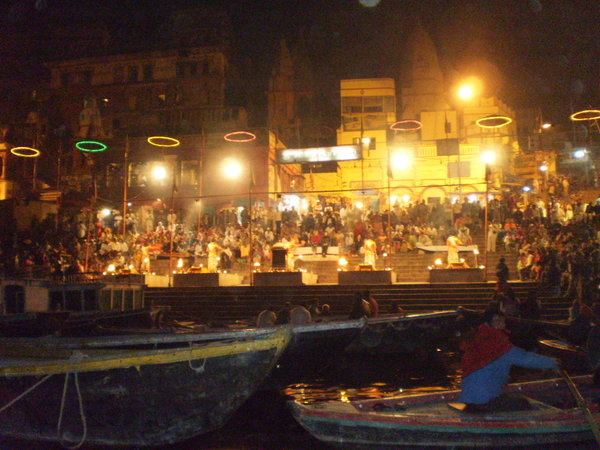 Night scene on the ghats