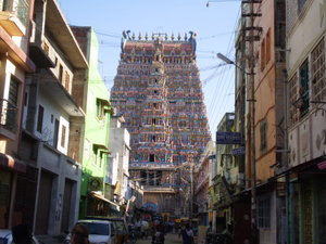 The approach to the temple