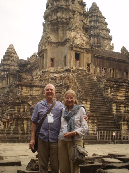 John and Lynne at Angkor Wat