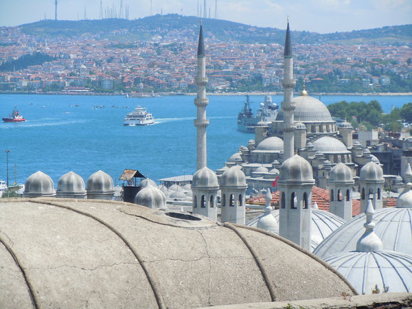 The Bosphorus through the domes