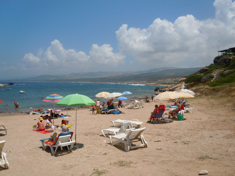 The beach at Agios Georgios