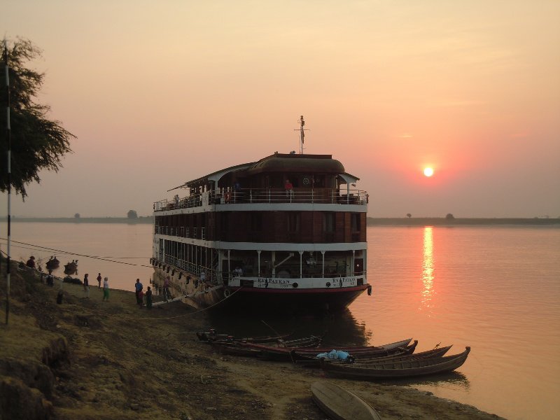 Our boat on the Irrawaddy River