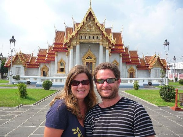 Us at Marble Temple in Bangkok