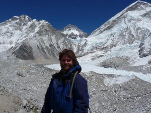 Ian at Mt. Everest Base Camp (17591 feet)