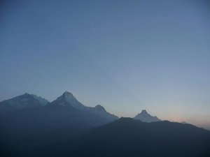Sunrise over the Annapurnas from Poon Hill