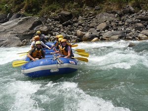 White water rafting on the Bhote Kosi