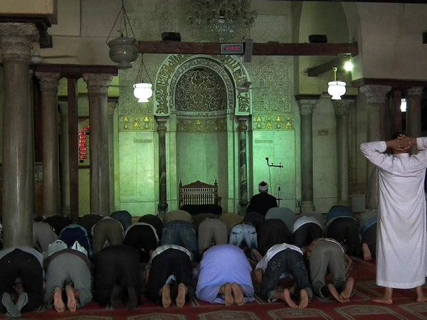 Prayers in Al Azhar Mosque