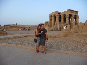 Us at Kom Ombo Temple