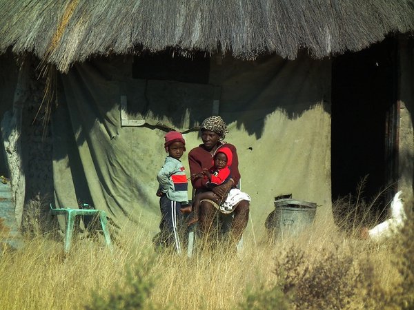 Villagers in the Okavango Delta