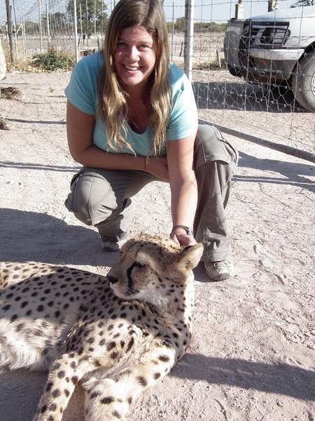 Rachel with the Cheetah