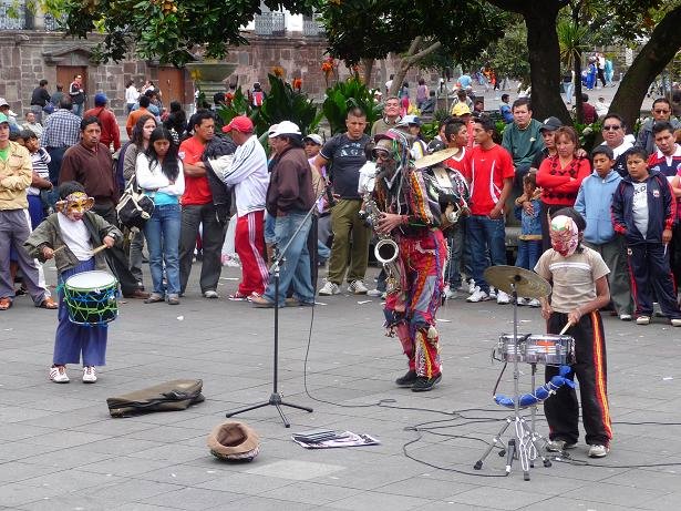 Local Band playing in the square