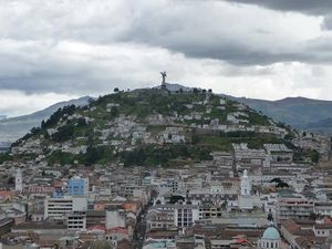 View of the Virgin of Quito from the Basillica