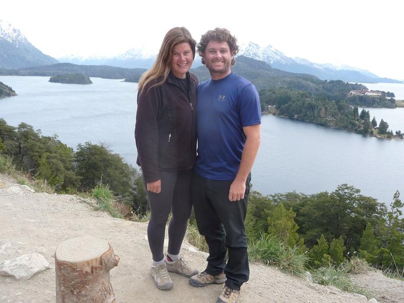 Us at a view point in Bariloche