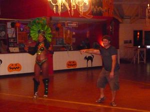 Ian dancing Samba in Puerto Iguazu
