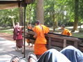 Monks working in the temples