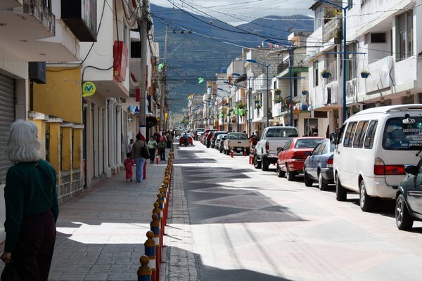 Main street in Cotacachi