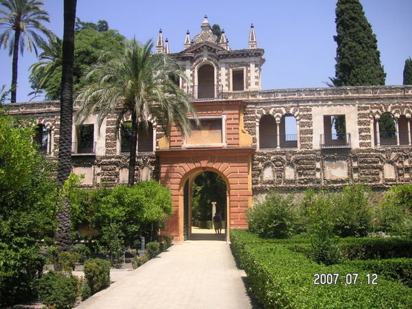 The Alcazars Side Entrance and Gardens