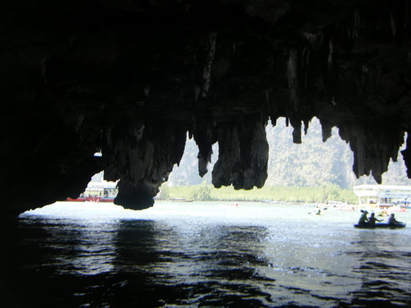 Inside the water cave